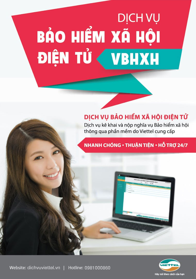 Phần mềm kê khai Bảo hiểm xã hội điện tử vBHXH Viettel